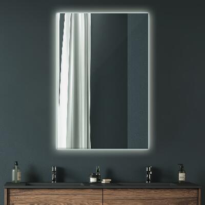 Dekorativní obdélníkové zrcadlo s LED podsvícením
