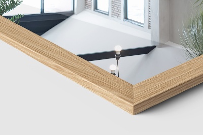 Stojací zrcadlo v rámu dubové barvy 36x156 cm