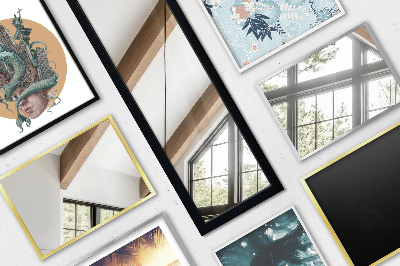 Stojací zrcadlo v rámu dubové barvy 36x156 cm