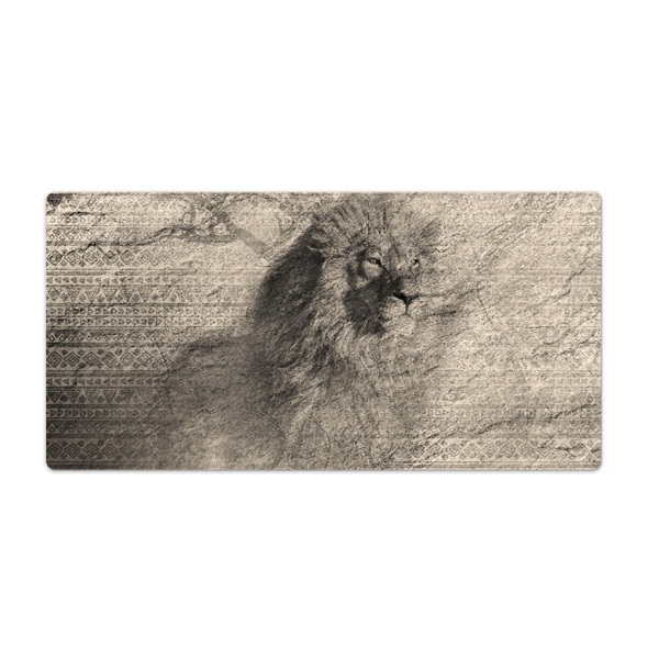 Ochranná podložka na stůl Lví africké vzorce