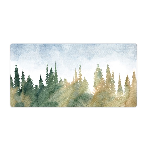 Pracovní podložka na stůl Lesní akvarel krajiny