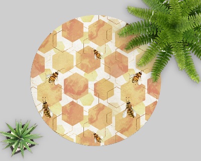 Podložka pod židli Plátky včel medové