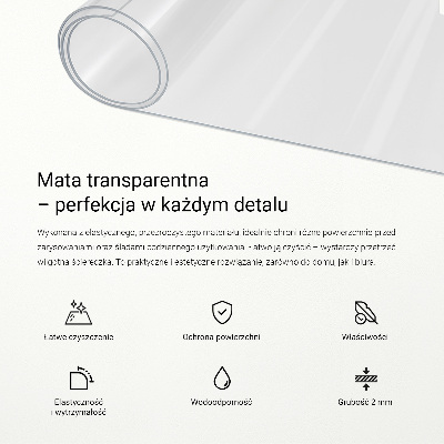 Ochranná podložka prrůhledná