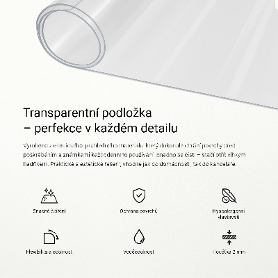 Ochranná podložka prrůhledná