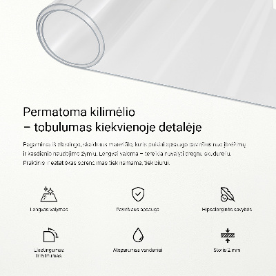 Ochranná podložka prrůhledná