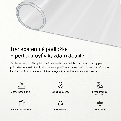 Ochranná podložka prrůhledná