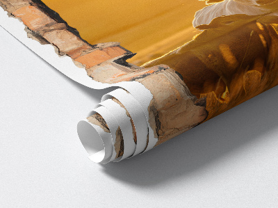 Fototapeta díra ve zdi 66x100 Venkovská krajina