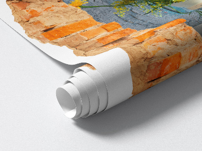 Fototapeta díra ve zdi 85x100 Venkovská krajina