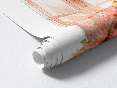 Nálepka na okno s výhledem 94x100 Romantické okno