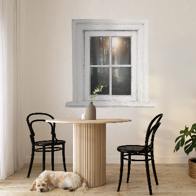 Nálepka na okno s výhledem 102x100 Lesní okno