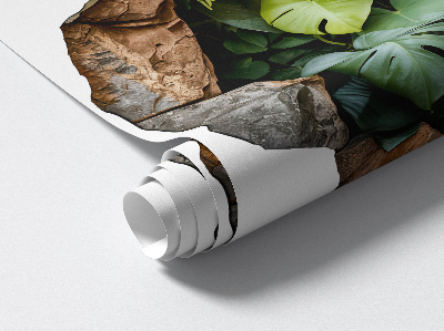 Fototapeta díra ve zdi 100x100 Tropická oáza