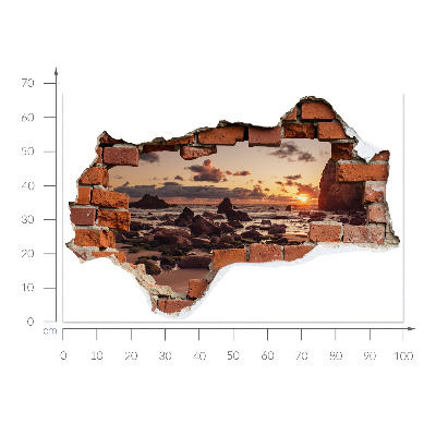 Fototapeta díra ve zdi 100x67 Pobřeží snů