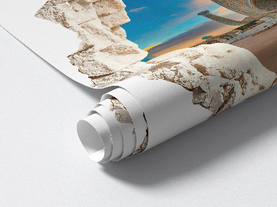 Fototapeta díra ve zdi 100x98 Architektonický objev