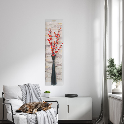 3D samolepka do dětského pokoje 29x100 Květiny a kameny