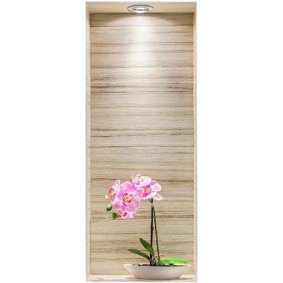3D samolepka do dětského pokoje 40x100 Orchidejová elegance