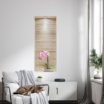 3D samolepka do dětského pokoje 40x100 Orchidejová elegance