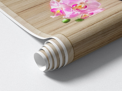 3D samolepka do dětského pokoje 40x100 Orchidejová elegance