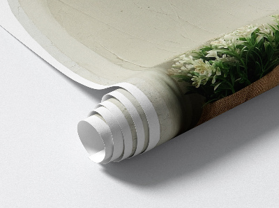 3D samolepka do dětského pokoje 75x100 Jutová kytice