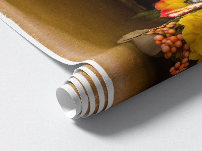 3D samolepka do dětského pokoje 95x100 Váza s květinami