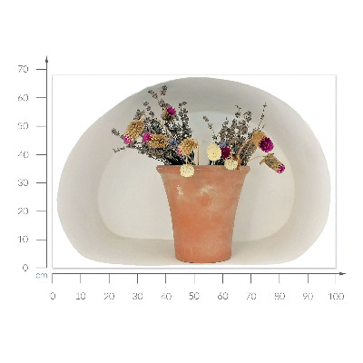 3D samolepka do dětského pokoje 100x68 Sušené květiny