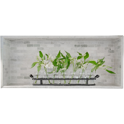 3D samolepka do dětského pokoje 100x43 Květiny ve vázách