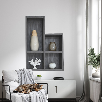 3D samolepka do dětského pokoje 91x130 Dekorativní police