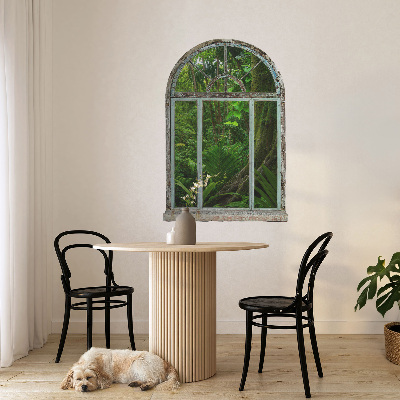 Nálepka na okno s výhledem 89x130 Tropické okno.