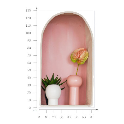 3D samolepka do dětského pokoje 75x130 Jemná vegetace