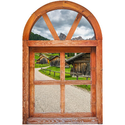 Nálepka na okno s výhledem 85x130 Výhledy z okna