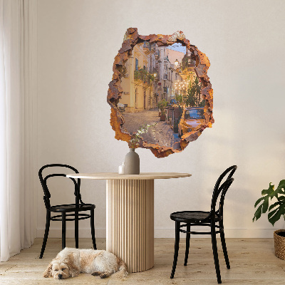 Fototapeta díra ve zdi 108x130 Noční světla