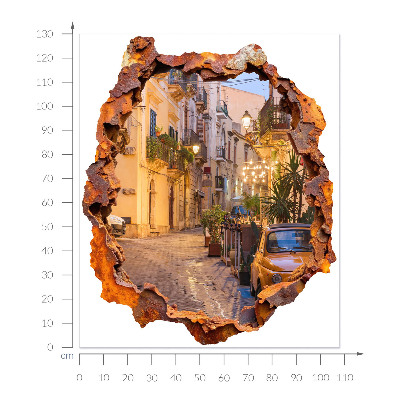 Fototapeta díra ve zdi 108x130 Noční světla