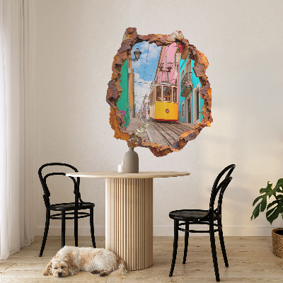 Fototapeta díra ve zdi 108x130 Nostalgická krajina