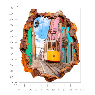 Fototapeta díra ve zdi 108x130 Nostalgická krajina