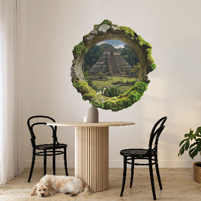 Fototapeta díra ve zdi 121x130 Tropická scenérie