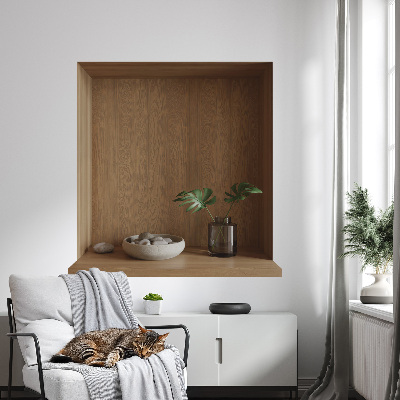 3D samolepka do dětského pokoje 128x130 Přírodní dekorace