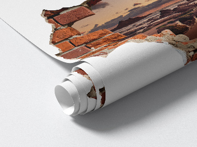 Fototapeta díra ve zdi 130x87 Pobřeží snů