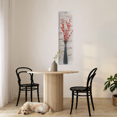 3D samolepka do dětského pokoje 38x130 Květiny a kameny