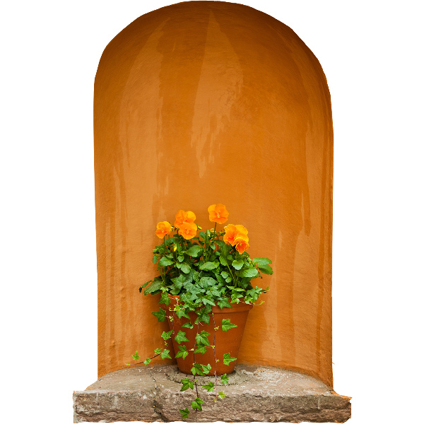 3D samolepka do dětského pokoje 84x130 Květiny v květináči