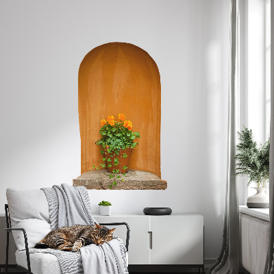 3D samolepka do dětského pokoje 84x130 Květiny v květináči