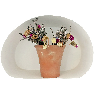 3D samolepka do dětského pokoje 130x88 Sušené květiny