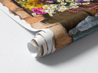 Samolepka díra ve zdi 3D 40x60 Rustikální kouzlo