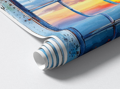 Fototapeta okno 3D 49x60 Okno na západ