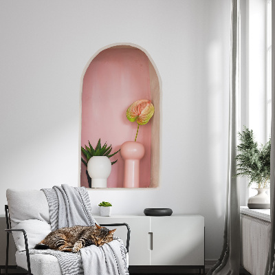 Samolepka na zeď 3D 35x60 Jemná vegetace