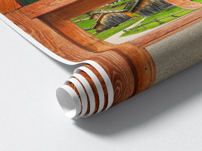 Fototapeta okno 3D 39x60 Výhledy z okna