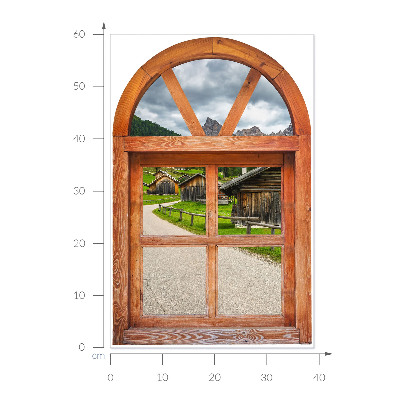 Fototapeta okno 3D 39x60 Výhledy z okna