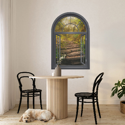 Fototapeta okno 3D 41x60 Lesní okno