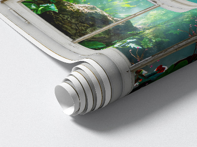 Fototapeta okno 3D 38x60 Exotický výhled