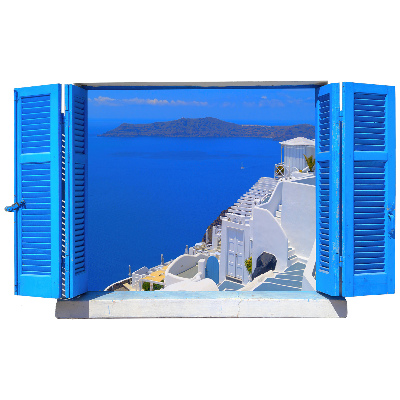 Fototapeta okno 3D 60x36 Středomořská krajina