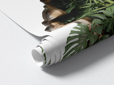 Samolepka díra ve zdi 3D 55x60 Tropická příroda