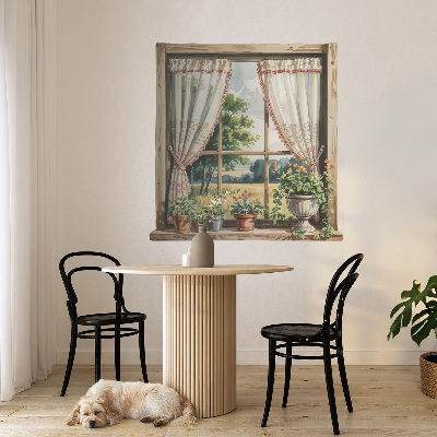 Fototapeta okno 3D 58x60 Idylické okno